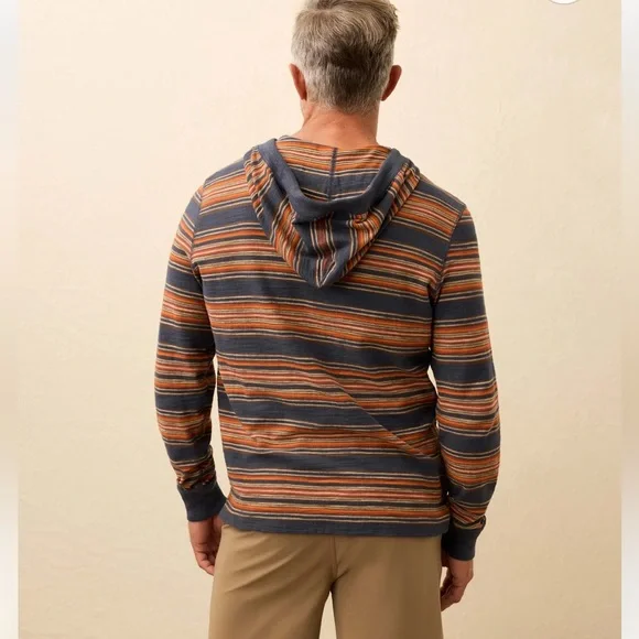 FAHERTY Sunwashed Slub Hoodie - NighttimeFire Stripe
NWT size Small - Picture 2 of 4